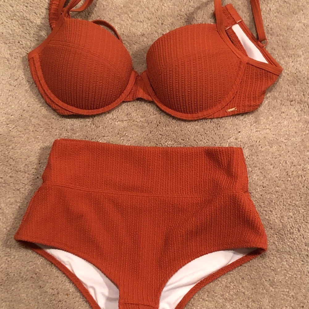 Victoria’s Secret Pink Collection Bikini Ribbed High Waisted